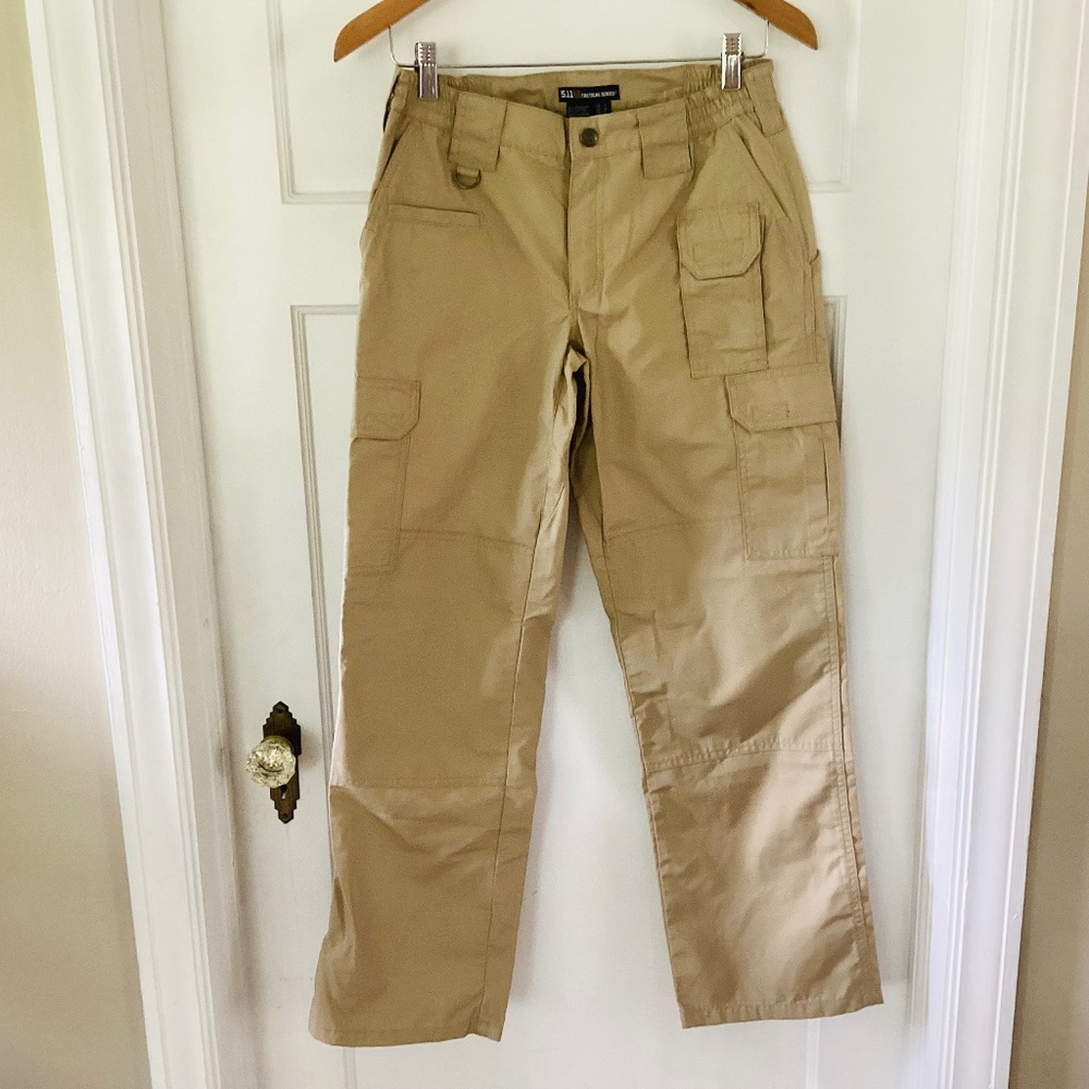 5.11 Tactical Series ABR Women Pants Sz 4 Khaki Cargo Ripstop Canvas Taclite Pro